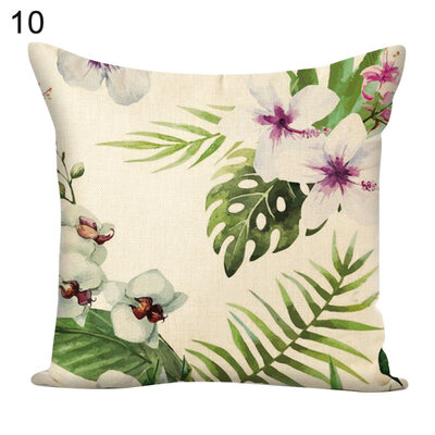 

Flower Green Plants Square Throw Pillow Case Cushion Cover Sofa Bed Car Decor