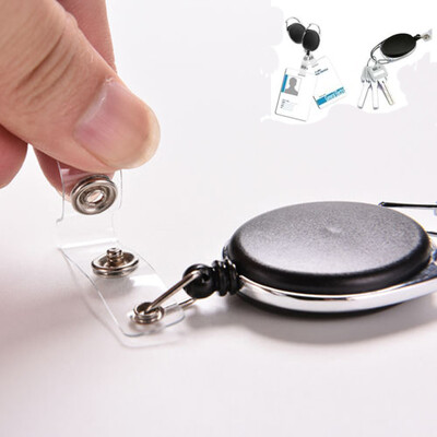 

Siaonvr New Retractable Reel ID Badge Lanyard Name Tag Key Card Holder Belt Clip