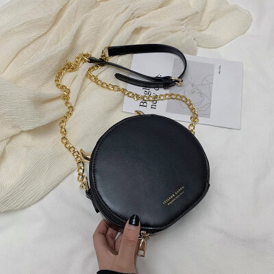 

Ins super fire chic bag female 2019 new Korean version of the wild single shoulder slung fashion texture simple small round bag