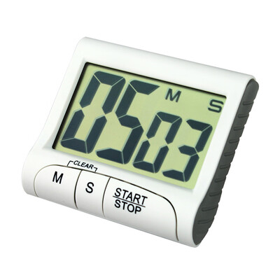 

Siaonvr Portable Digital Countdown Timer Clock Large LCD Screen Alarm for Kitchen Cook