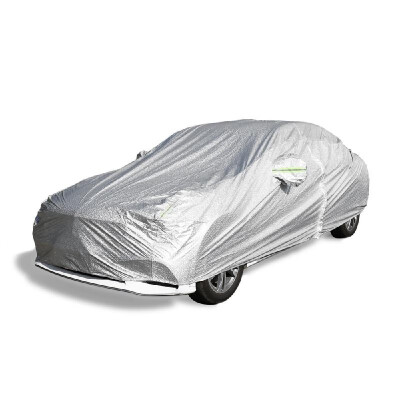 

Universal Multi-Layer Car Cover Waterproof All Weather for Automobiles Outdoor Full Cover Rain SunUV Protection with Zipper Cotton