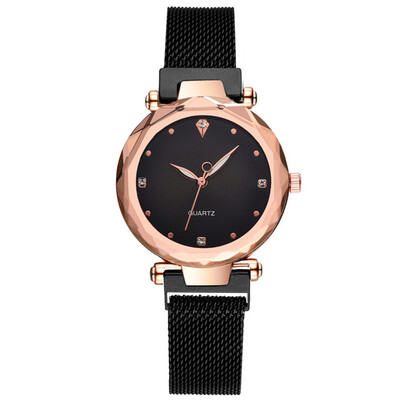 

RM Fashion Quartz Watch Women Stainless Steel Watchband Wristwatch Gift for Female