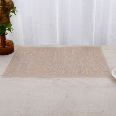 

1X Table Placemats PVC Insulation Plaid Washable Weave Non Slip Mats Pads