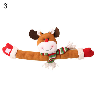 

Christmas Curtain Buckle Santa Snowman Elk Clip Tieback Room Window Decoration