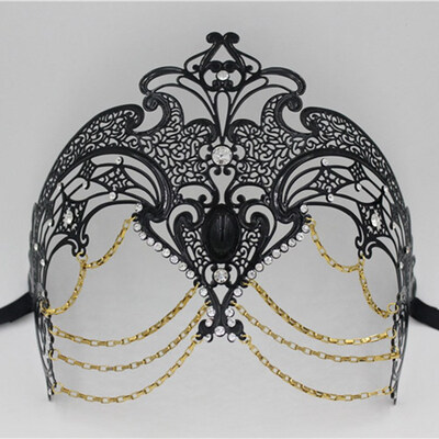 

FUNNYBUNNY Masquerade Mask Metal Venetian Mask Halloween Mardi Gras Christmas Wedding Party Halloween