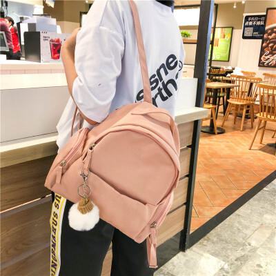 

Ancient feeling girl double shoulder bag female small bag Korean version 100 pure color small fresh student schoolbag Mori small b