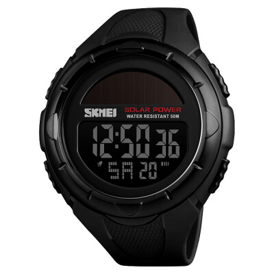 

SKMEI Solar Outdoor Sports Men\s Luminous 1224 Hours Digital Watch