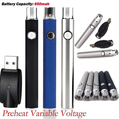 

CBD Push Button Battery vape open preheat 510 Thread Variable Voltage Cartridge
