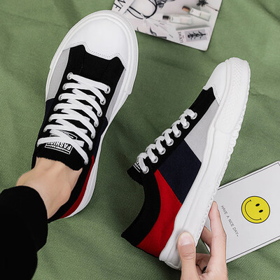 

Summer cloth shoes mens casual canvas shoes wild personality trend camouflage tide shoes student youth mens shoes