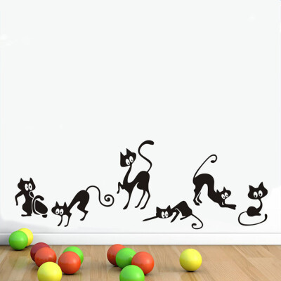 

〖Follure〗Cute Funny Elf Cat Wall Sticker Wall Art Decor Vinyl Decal Stickers Wall