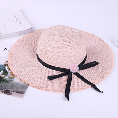 

Beach hat Korean version of seaside hat female summer star the same straw hat Bohemia big hat eaves holiday sunshade hat