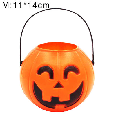 

Halloween Pumpkin Candy Holder Trick-or-treat Bucket Basket Pail Party Decor
