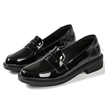 

3 Europe&the United Kingdom single shoes womens fashion simple&thick with thin women