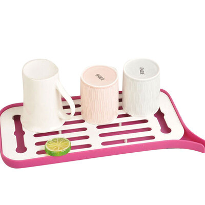 

Practical And Convenient Drainage Rack Multi-Function Kitchen Dishes Double Layer Drainage Tray Fruit Storage Water Drain Shelf