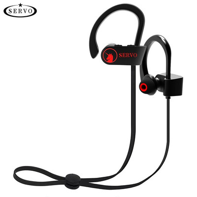 

SERVO UNICORN IPX7 Waterproof Sport Wireless Bluetooth Earphone Ear-hook Headset with Microphone support Russian for Phone PC