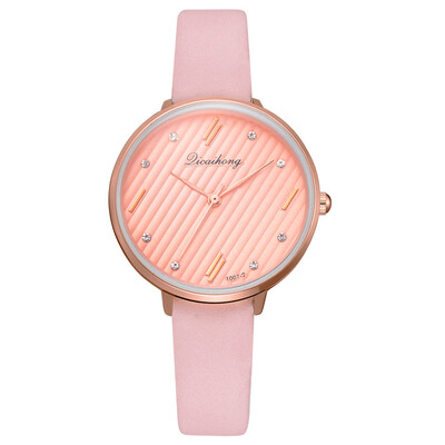 

Wish new creative personality PU watch European&American fashion cross-border explosion models ladies watch