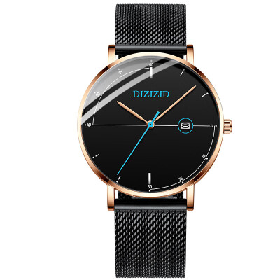 

Relojes 2019 New Mens Watches Top Brand Luxury Fashion Quartz Ultra Thin Watch Men Steel Mesh Waterproof Clock relogio masculino