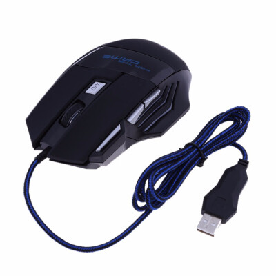 

Minismile X5 7 Buttons 5500DPI USB Wired Optical Gaming Mouse Backlit Game Mice