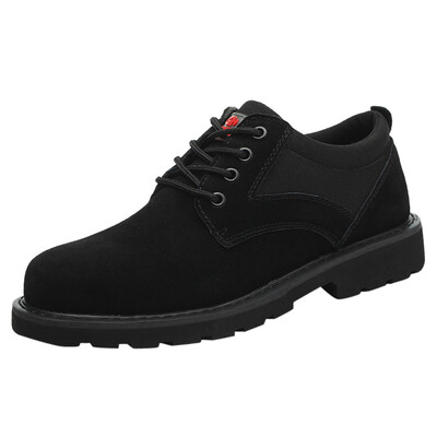 

Men Leather Outdoor Hiking Sneakers Male Shoes Mens Steel Toe Trainers Safety Work Shoes Breathable Wear Resistant Casual Shoe
