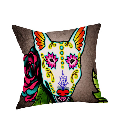 

Siaonvr Dog Cotton Linen Cushion Cover Sofa Throw Pillow Case Home Decor