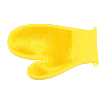

Gobestart Magic Reusable Silicone Gloves Cleaning Brush Scrubber Gloves Heat Resistant