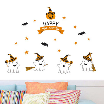 

Siaonvr Cute little Ghost PVC Sticker Wall Sticker Wallpaper Living Room Decoration