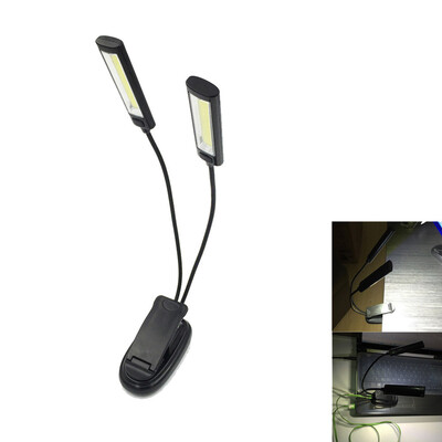 

Saidsome Adjustable 2xCOB Flexible Clip Light Outdoor BBQ Lamp Reading Light Super Bright flashlight lamp