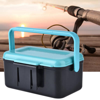 

Greensen Portable Lure Bait Storage Case Worm Fishing Tackle Live Bait Box with Interlayer & Tweezers