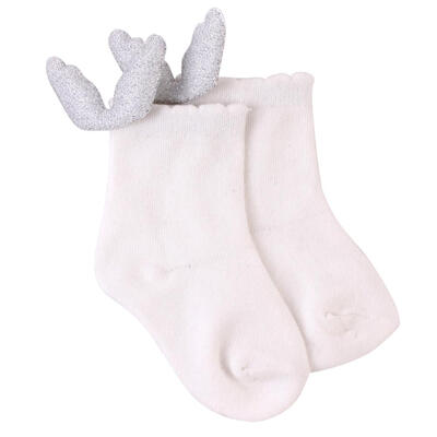 

Cute Baby Cotton Socks Solid Color Angel Wings Knee High Warm Stockings