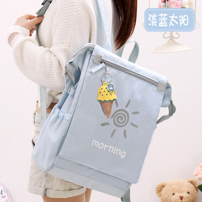

Junior high school schoolbag female Korean high school students ins wind college students backpack simple Mori high-capacity backp