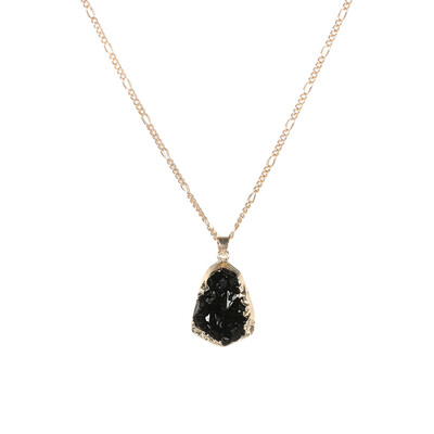 

Women Necklace Simple Water Drop Irregular Crystal Gold Necklace Lady Exquisite Wedding Party Valentines Day Gift Accessories