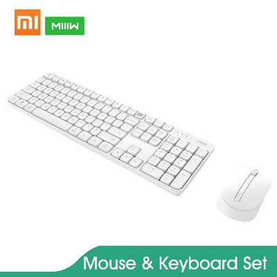 

Original Xiaomi MIIIW Keyboard And Mouse Set Wireless Office 104 Keys Portable Keyboard 24GHz Anti-slip Mouse For Computer Laptop