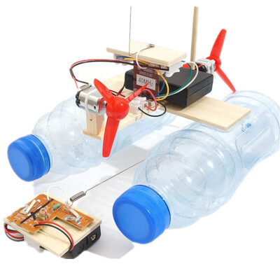 

DIY Wireless Remote Control Wind Ship Children Science Education Toy