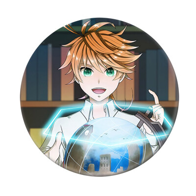 

CAR-TOBBY Anime The Promised Neverland Badge Yakusoku No Neverland Badge Bag Tie Badge Brooch Pin Backpack Badge Kids Gifts