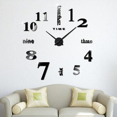 

Creative DIY Sticker Wall Clock Three-dimensional Acrylic Decoration