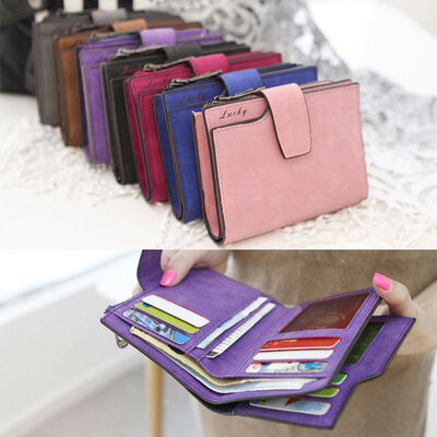 

Women Wallet Leather Zip Coin Purse Clutch Handbag Small Mini Card Holder