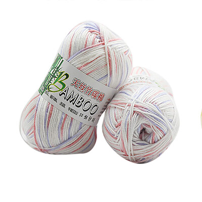 

Gobestart New 100 Bamboo Cotton Warm Soft Natural Knitting Crochet Knitwear Wool Yarn 50g
