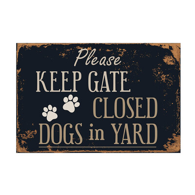 

Gobestart PLEASE KEEP GATR CLOSE Metal Sign Flag Plaque Bar Club Cafe Garage Wall DecorArt