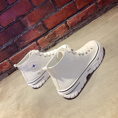 

New breathable shoes in summer 2019 with students thick floor shoes in ins Street