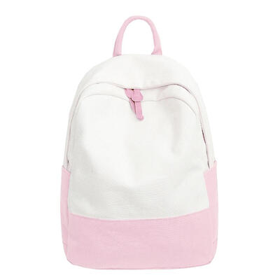 

Casual Women Girls Patchwork Canvas Backpack Travel Shoulder School Handbag