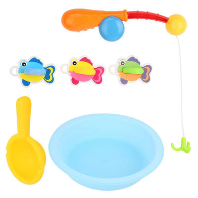 

Greensen Bath Toys For Kids Bathtub Fun Fishing Game Cute Small Fish Fishing Rod Ideal Gift