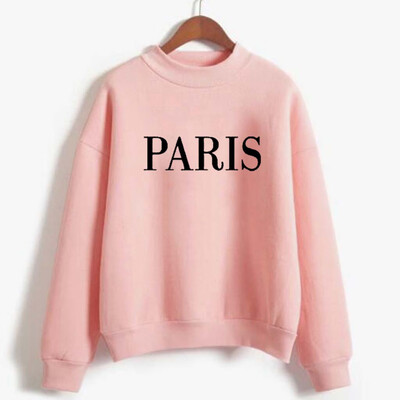 

Gobestart Womens Fashion Winter Printing High Collar Long Sleeve Plus Sweatshirt