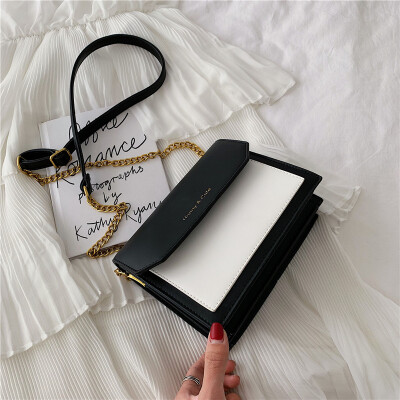 

Summer bag handbags new wave 2019 Korean version of the collision color wild shoulder slung fashion chain simple small square bag