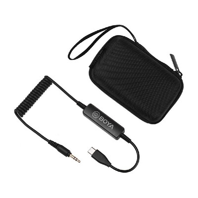 

BOYA 35C-USB C 35mm to USB Type-C Connector Audio Cable for 35mm Self-powered Microphones to be Used for Android Devices with US