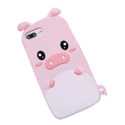 

3D Cartoon Cute Pig Phone Soft Silicone Shockproof Protection Case Shell For IP 6 For IP 7 For IP 8 For IP 6 plus For IP 7 plus Fo