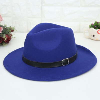 

1 Pc Warm Woolen Retro Hat Simple Plain Pattern Ladies Hat Wedding Hat