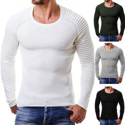

Men´s Round Neck Jumper Casual Long Sleeve Sweatshirt Sweaters Pullovers For Best