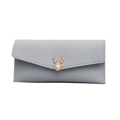 

Small deer wallet long mobile phone handbag ladies grasp handbag ladies pocket pocket folding short Korean Version cute handbag th