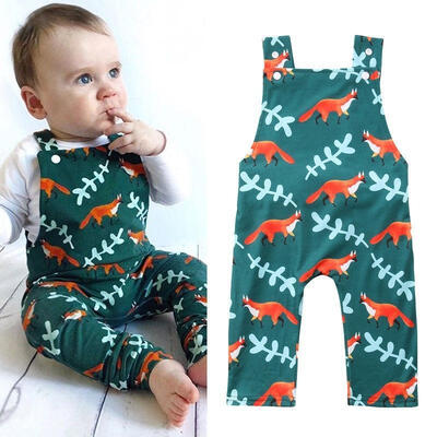 

Cotton Newborn Infant Baby Girl Boy Fox Romper Bodysuit Playsuit Clothes Outfits