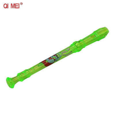 

QIMEI QM6A 8 Holes Soprano Descant Recorder ABS Flute with Cleaning Stick Portable Lanyard Finger Rest Wind Instrument for Beginne